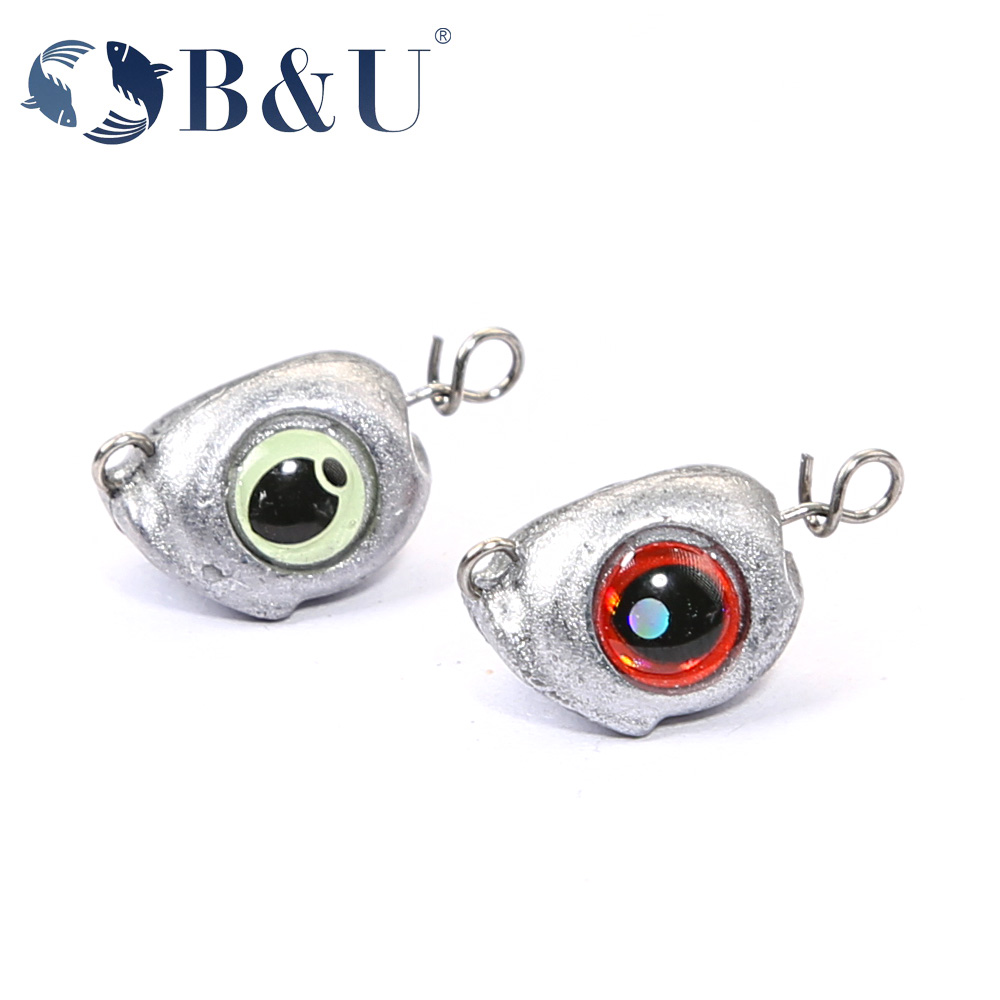 Fishing Hook Jig - Джиг-головка B&U Swing Cheburashka с грузилом,