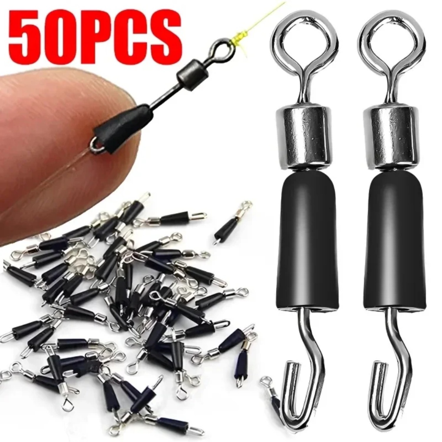 50 шт. быстросъемных вертлюгов – обзор и цена Fishing Hook Jig