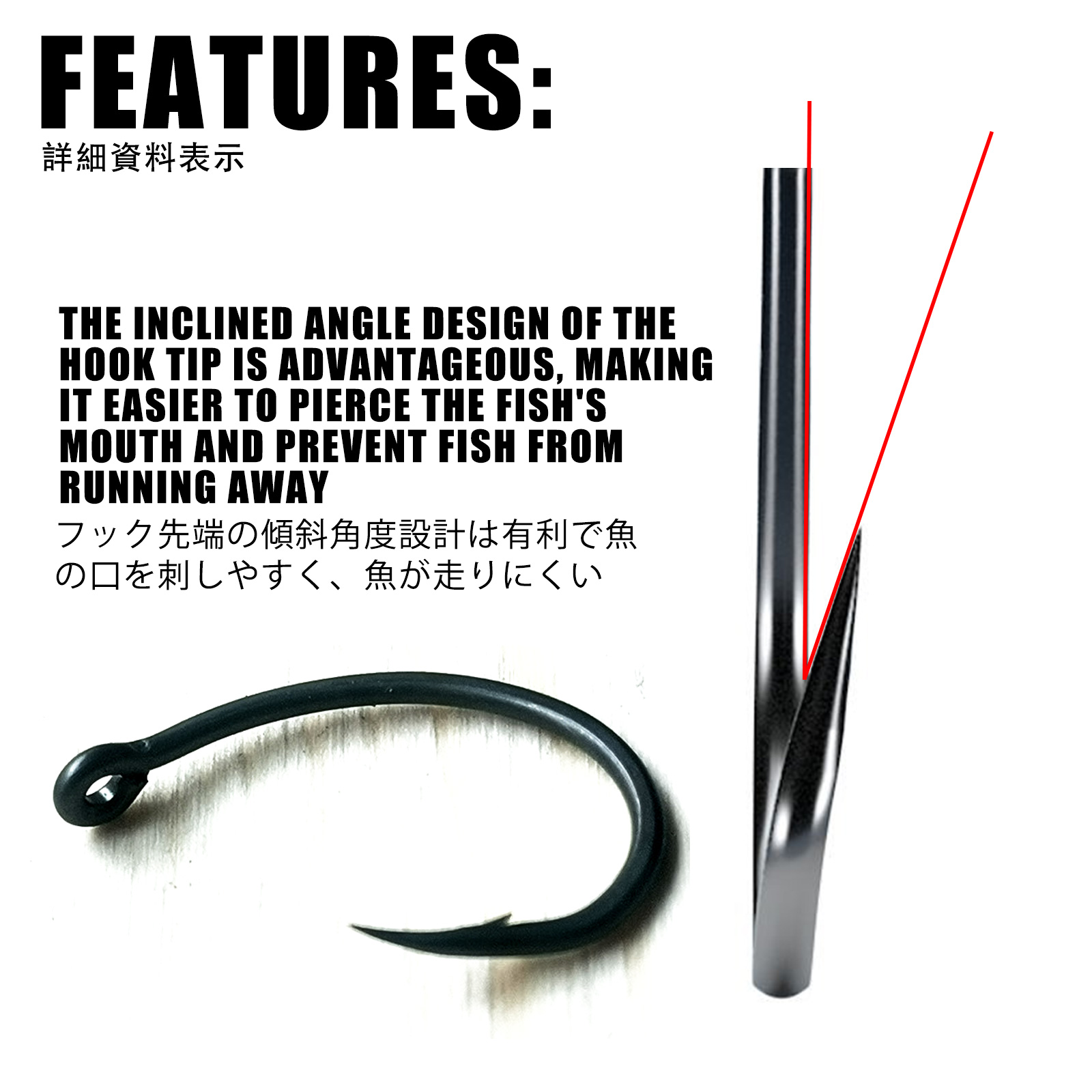 50 шт. крючки для ловли карпа  – обзор и цена Fishing Hook Offset