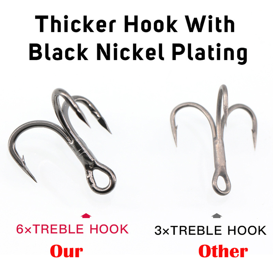 6X рыболовный тройной крючок,  – обзор и цена Fishing Hook Offset
