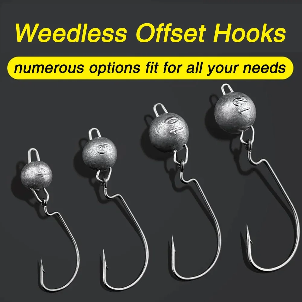 5 шт., металлические крючки с  – обзор и цена Fishing Hook Offset